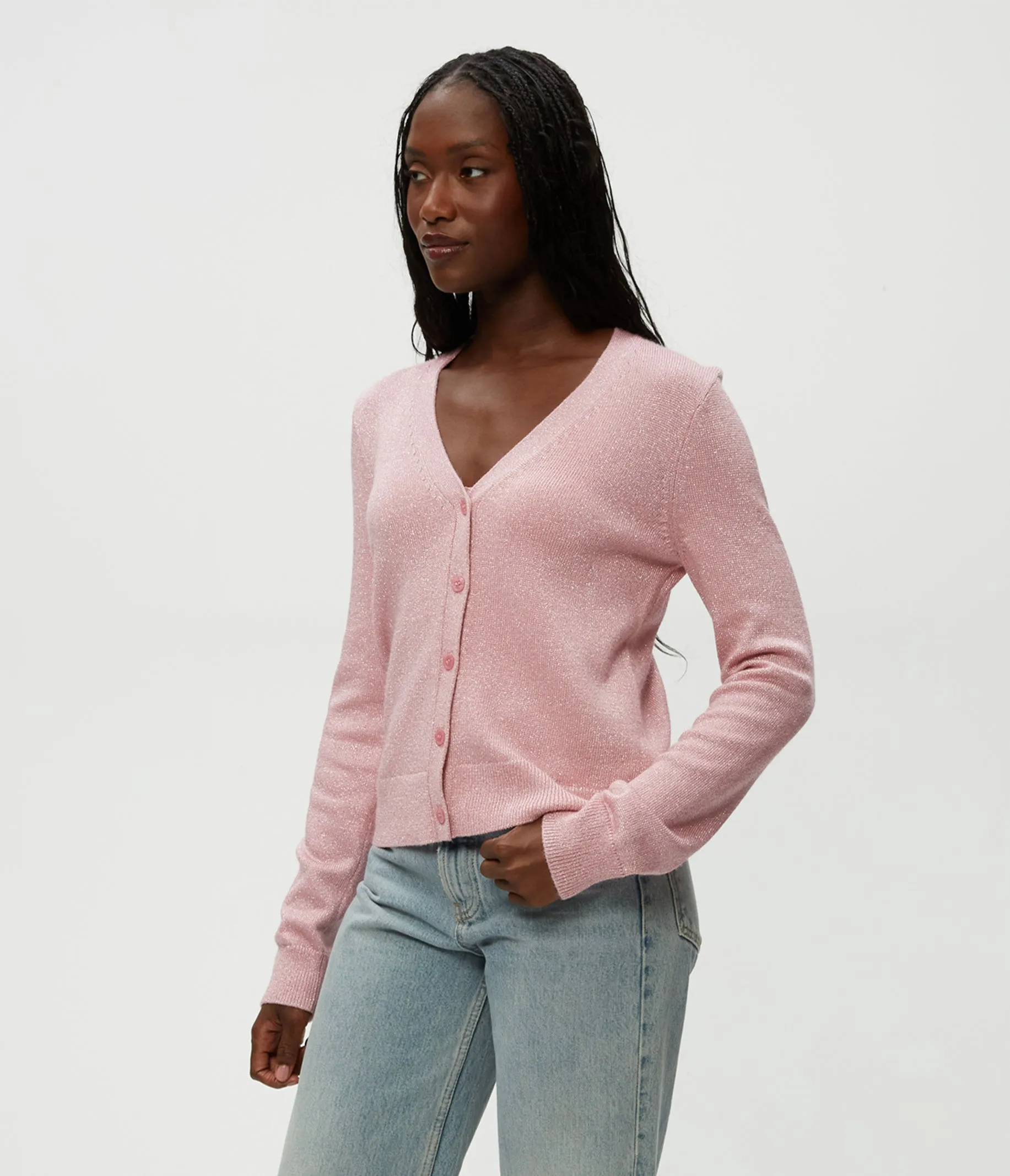 Ruiz Metallic Cardigan