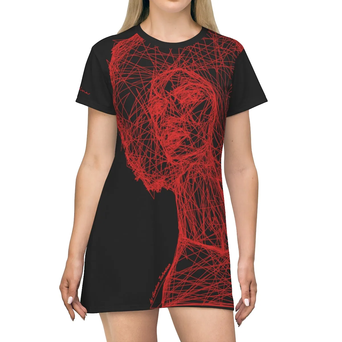 Shirtdress, Black-Red African Queen